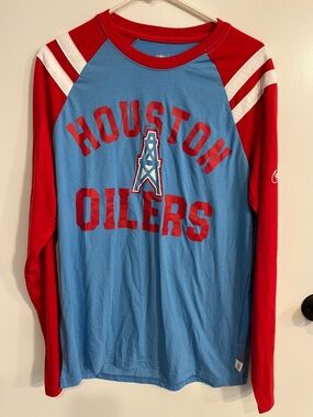Men’s size medium Nike NFL Houston Oilers Long Sleeve Shirt